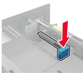 LEXMARK MS822DE - Chargement du papier au format A5 - 6