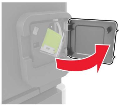 LEXMARK MS822DE - Bourrage d'agrafes dans l'unité de finition d'agrafage - 1