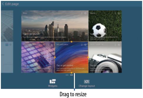SAMSUNG GALAXY TAB PRO 10.1 SM-T520 - To modify a Home screen: - 1