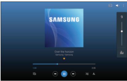 SAMSUNG GALAXY TAB PRO 10.1 SM-T520 - Music Player Controls - 1