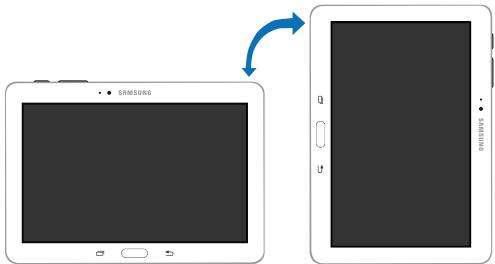 SAMSUNG GALAXY TAB PRO 10.1 SM-T520 - Rotating the Screen - 1