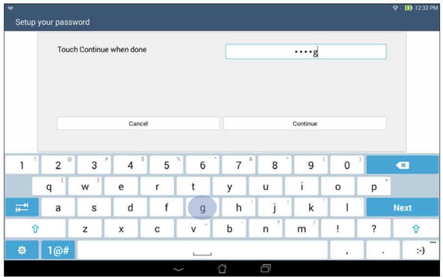 ASUS TRANSFORMER PAD TF303K-1D013A - Password - 1