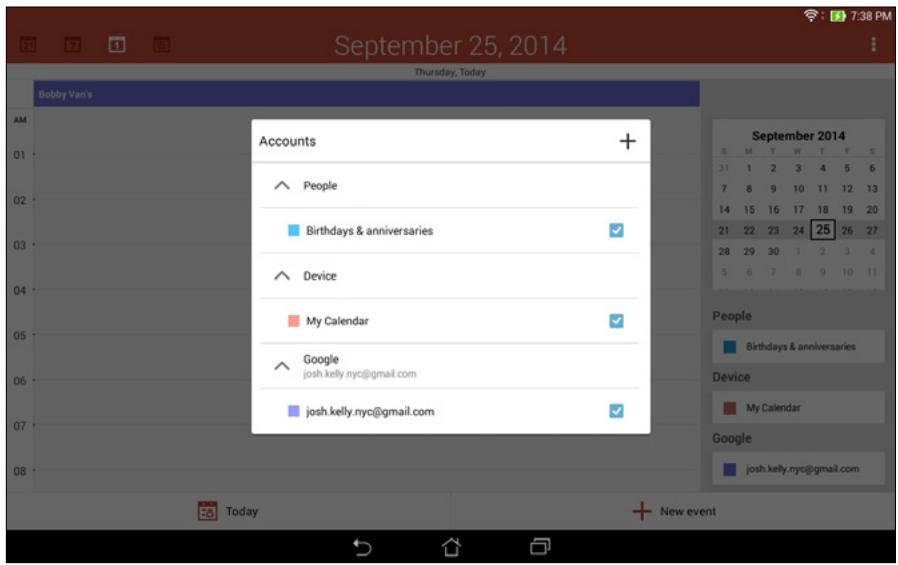 ASUS TRANSFORMER PAD TF303K-1D013A - Enabling alert reminders for events - 1