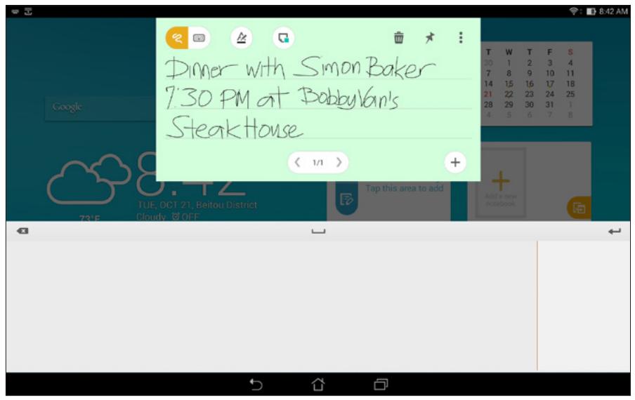 ASUS TRANSFORMER PAD TF303K-1D013A - Quick Memo - 1