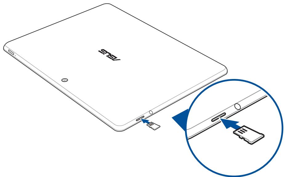 ASUS TRANSFORMER PAD TF303K-1D013A - Installing a memory card - 2