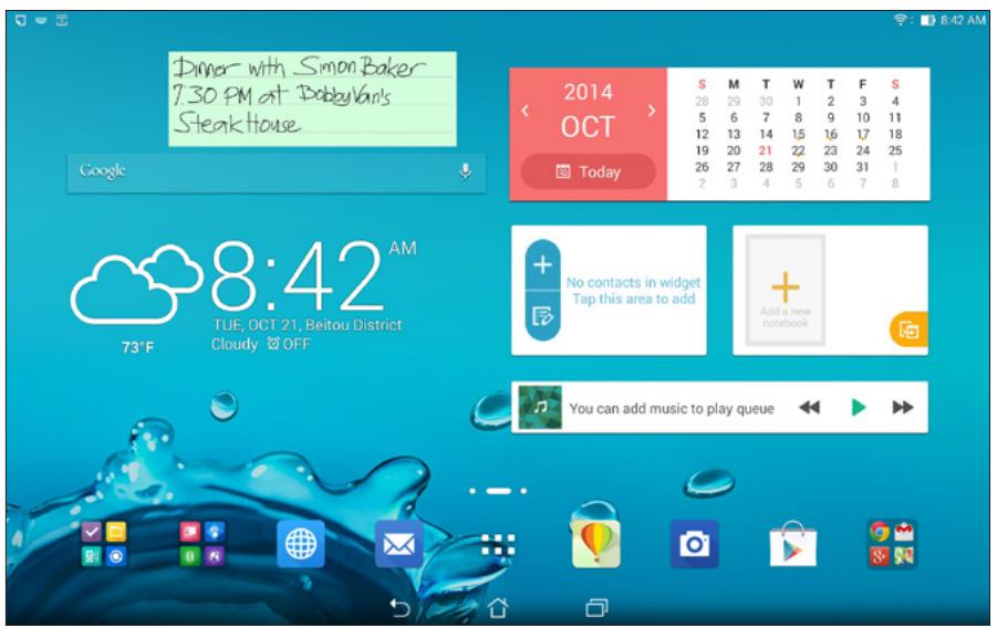 ASUS TRANSFORMER PAD TF303K-1D013A - Creating a sticky note - 1