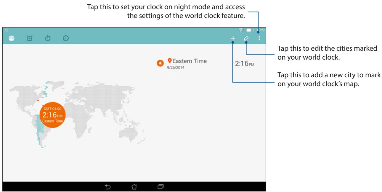 ASUS TRANSFORMER PAD TF303K-1D013A - World Clock - 2
