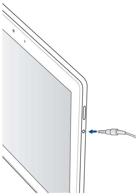 ASUS TRANSFORMER PAD TF303K-1D013A - Connecting the audio jack - 1