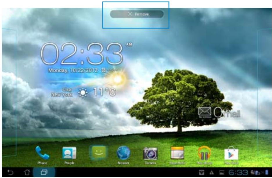 ASUS PADFONE 2 A68 4G - Removing App from Home Screen - 1
