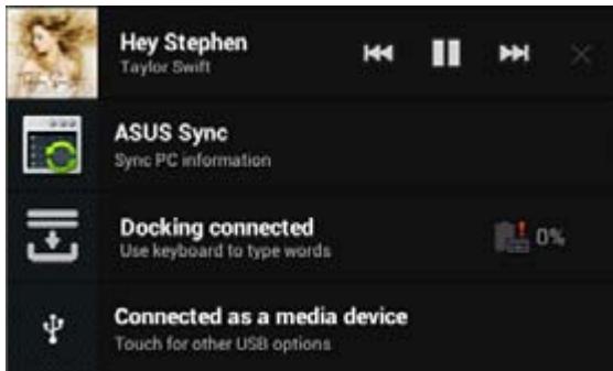 ASUS PADFONE 2 A68 4G - Notification Panels - 1