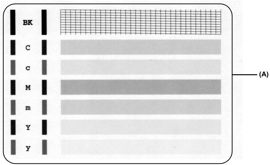 CANON MP160 - Confirming The Nozzle Check Pattern - 1