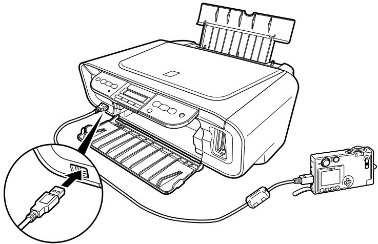 CANON MP160 - Connect the PictBridge-compliant device to the machine. - 1