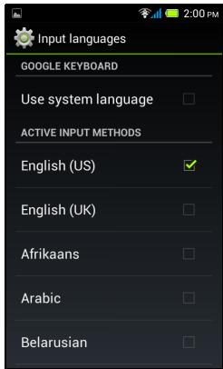 ACER LIQUID Z4 - Google keyboard - 2
