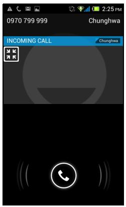 ACER LIQUID Z4 - Answering or declining a call - 1