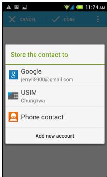 ACER LIQUID Z4 - Adding a contact - 2