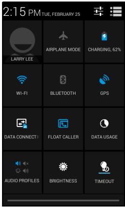 ACER LIQUID Z4 - Status and notification area - 2