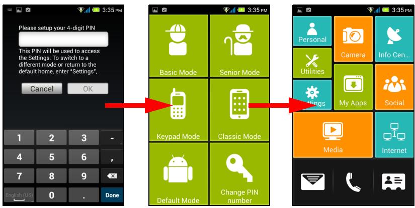 ACER LIQUID Z4 - Changing modes with Quick Mode - 3