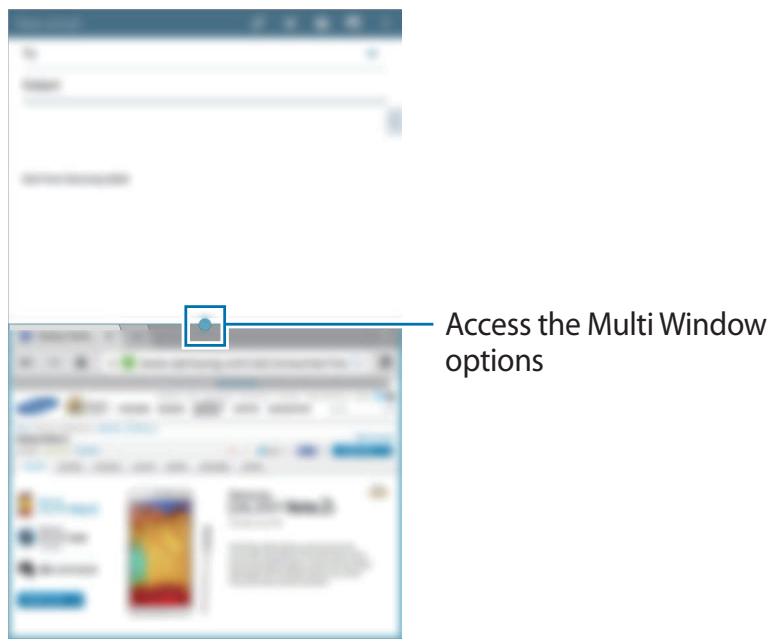 Access the Multi Window options