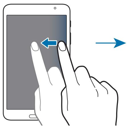 SAMSUNG GALAXY TAB 4 7 SM-T230 - Launching applications in a split screen Multi Window - 1