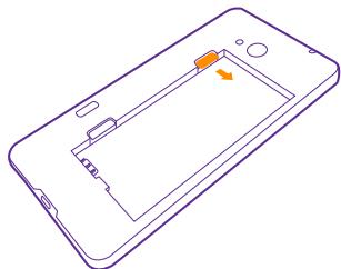 NOKIA LUMIA 640 - Remove the SIM and memory card - 4