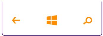 NOKIA LUMIA 640 - Back, start, and search keys - 1