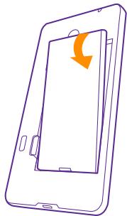 NOKIA LUMIA 640 - Insert the SIM and memory card - 2