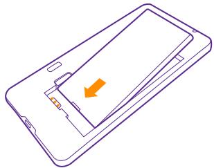 NOKIA LUMIA 640 - Insert the SIM and memory card - 5