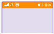 NOKIA LUMIA 640 - Icons shown on your phone - 1