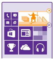 NOKIA LUMIA 640 - Resize or unpin a tile - 1