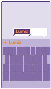 NOKIA LUMIA 640 - Add a new word to the dictionary - 1