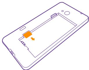 NOKIA LUMIA 640 - Remove the SIM and memory card - 3