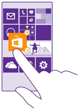 NOKIA LUMIA 640 - Group tiles into folders - 1