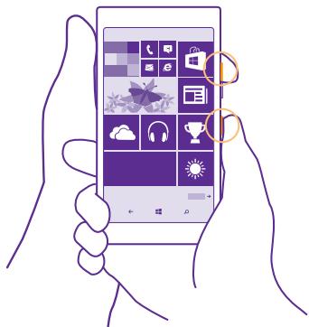 NOKIA LUMIA 640 - Take a screenshot - 1
