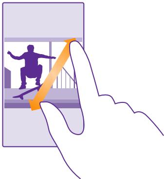 NOKIA LUMIA 640 - Zoom in or out - 1