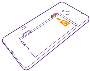 NOKIA LUMIA 640 - Insert the SIM and memory card - 4