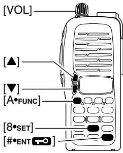 ICOM IC-V8 - Tuning step selection - 1