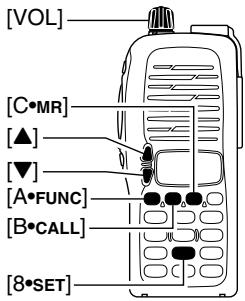 ICOM IC-V8 - Memory/call  VFO - 1