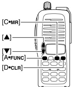 ICOM IC-V8 - ■ Programming the memory/call channels - 1