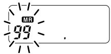 ICOM IC-V8 - Selecting a memory channel - 1