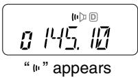 ICOM IC-V8 - Waiting for a call from a specific station - 1