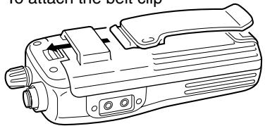 ICOM IC-V8 - Belt clip - 1
