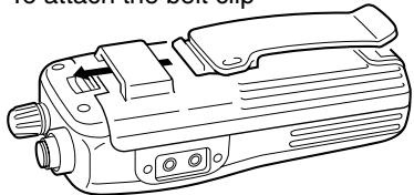 ICOM IC-V8 - Belt clip - 1