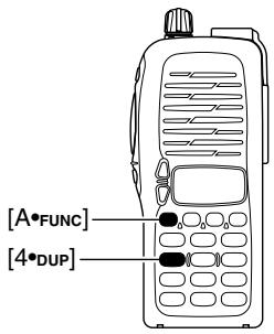 ICOM IC-V8 - Setting duplex - 2