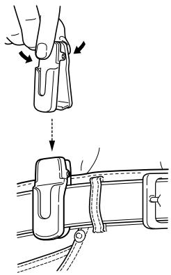 ICOM IC-V8 - MB-87 belt clip - 1