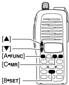 ICOM IC-V8 - ■ Channel name programming - 1