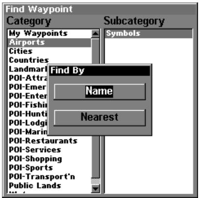 LOWRANCE 3500C - Find Map Places or Points of Interest (POI) - 6