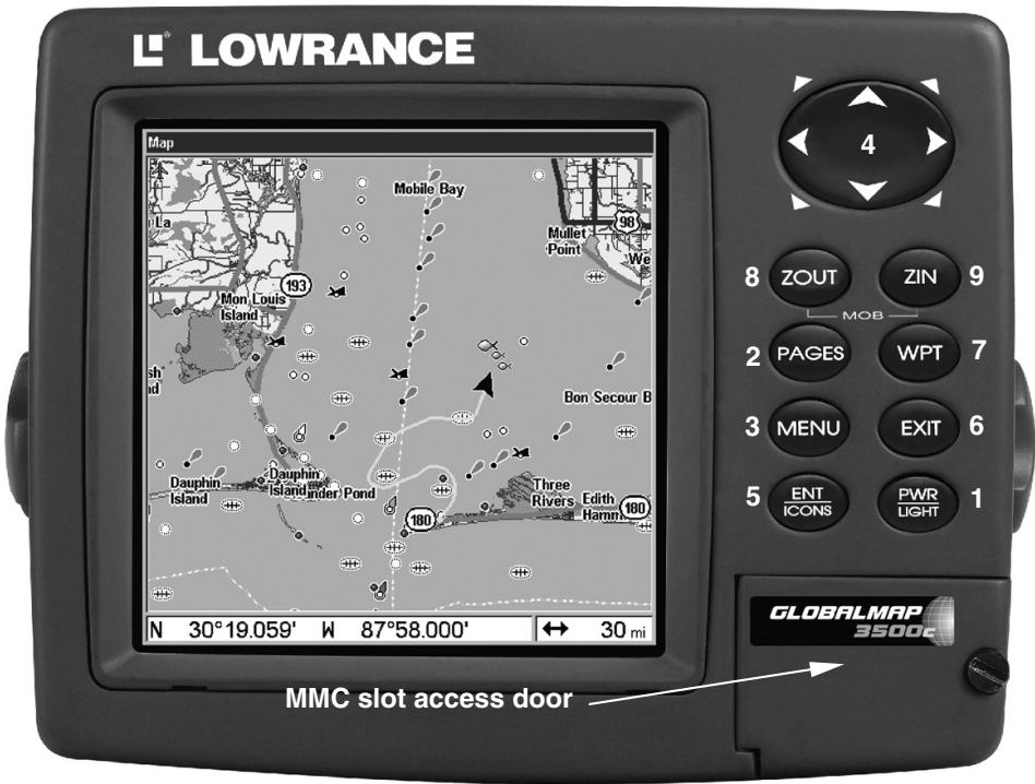 LOWRANCE 3500C - Keyboard - 1