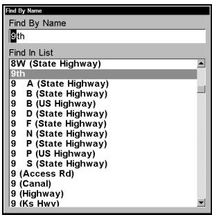 LOWRANCE 3500C - Find Addresses - 3