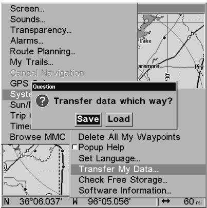 LOWRANCE 3500C - GPS Data files: - 1