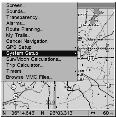 LOWRANCE 3500C - Software Version Information - 1